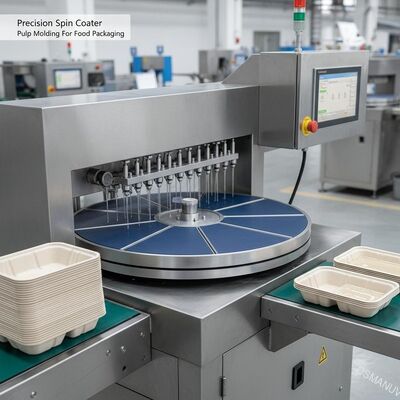 Precision Spin Coater Pulp Molding per imballaggi alimentari Rivestimento a prova di perdite a base di acqua