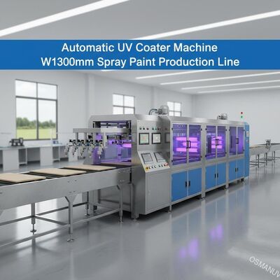 La macchina uv automatica del dispositivo a induzione, W1300mm spruzza la linea di produzione della pittura