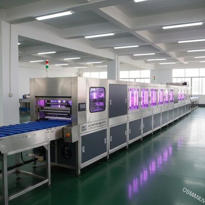 Linea di rivestimento uv dei raggi ultravioletti della macchina della vernice ISO9001 L10000mm