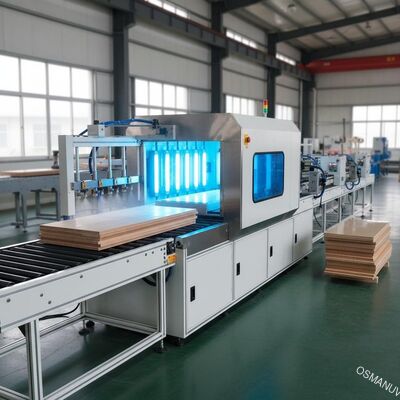 Linea di produzione della pittura di spruzzo macchina ricoprente UV per il bordo di spessore 150mm
