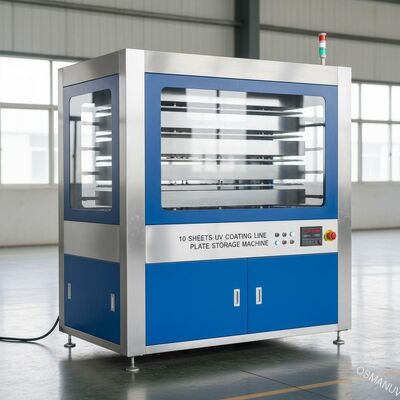Una linea ricoprente uv macchina 50HZ 2m/Min Speed di 10 strati di stoccaggio del piatto