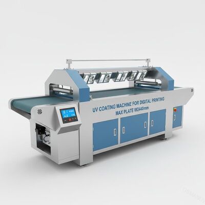 Macchina ricoprente UV per Digital che stampa 0.1M/Min 4KW W2440mm Max Plate