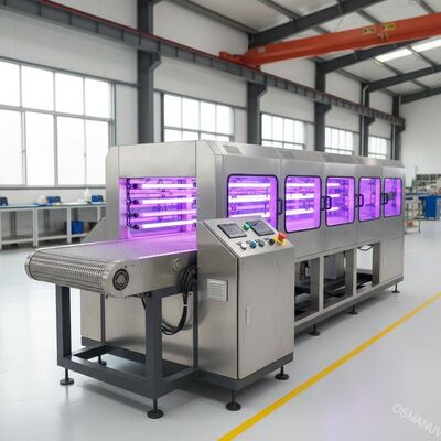 Macchina per irradiazione UV con cintura in rete 1 - 10 m/min
