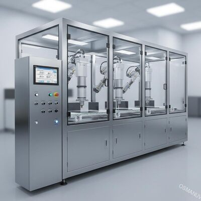 Linea di rivestimento per spruzzo ad ultrasuoni di precisione con spruzzo e controllo della temperatura e dell'umidità a più stazioni