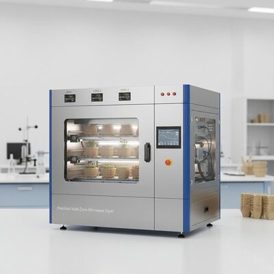 Essiccatore a microonde multi-zona di precisione con feedback di umidità in tempo reale per stampaggio di polpa di alta qualità