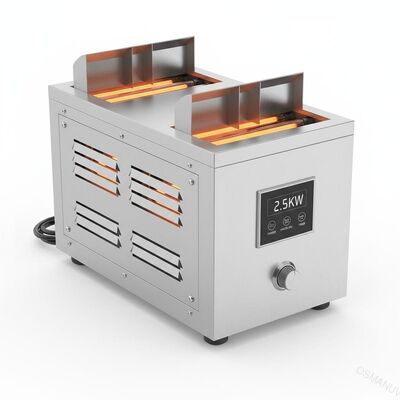 Asciugatrice a infrarossi in acciaio inossidabile da 2,5 kW Direzione orizzontale verticale del flusso d'aria