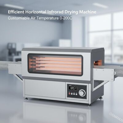 Efficiente asciugatrice a infrarossi orizzontale Temperatura dell'aria personalizzabile 0-200C