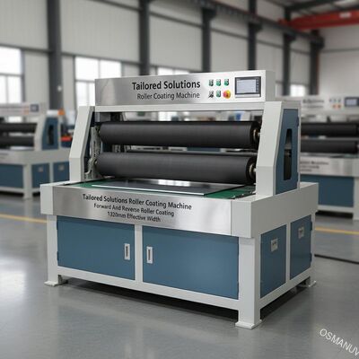 Ingegneria di precisione Soluzioni su misura Macchina spalmatrice a rullo con spalmatura a rullo avanti e indietro 1320mm Larghezza utile