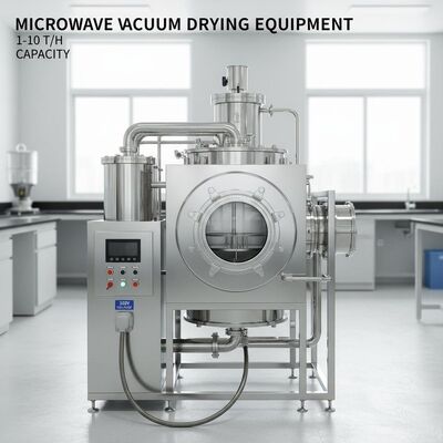 1-10T/h Capacità attrezzatura per l'essiccazione a vuoto a microonde - 380V di tensione