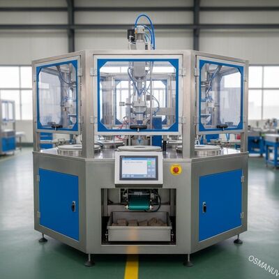 Macchine per rivestimento a rotazione a sei stazioni per la stampaggio della pasta di carta imballaggi alimentari e imballaggi industriali