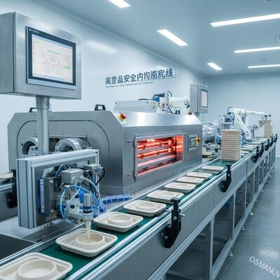 Linea di produzione di rivestimento interno a velocità elevata per il stampaggio della pasta da pasta
