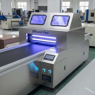 Efficiente veloce risparmio energetico due lampade macchina di raffreddamento UV per foglio di borato UV Coat
