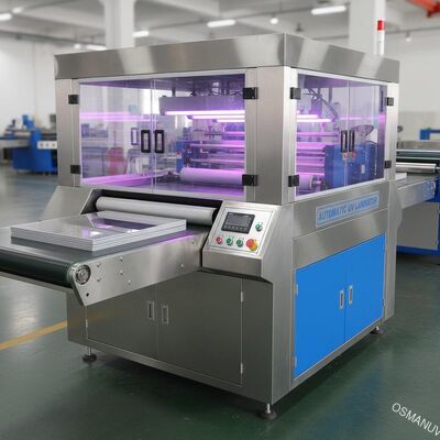 Macchina di laminazione UV automatica per decorazioni in vetro in lamiera acrilica