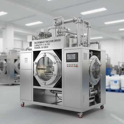 30-50KW attrezzature di asciugatura a vuoto a microonde personalizzate Capacità 1-10T/h