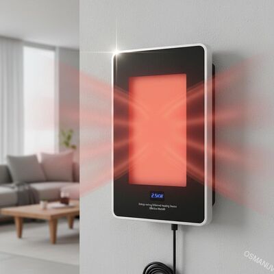 Dispositivo di riscaldamento a infrarossi a risparmio energetico Consumo di energia di 2,5 kW per il calore efficace