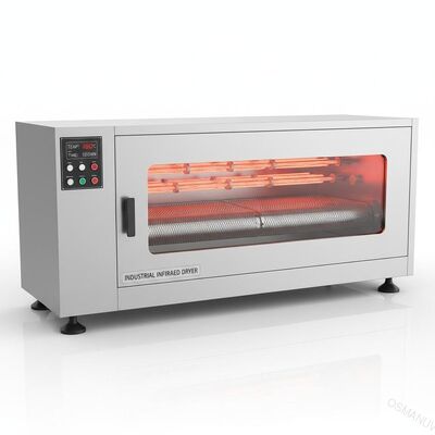 50 kg 600*600*750 mm Macchina di asciugatura a infrarossi orizzontale per l'industria
