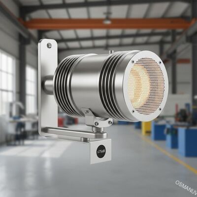 Dispositivo di riscaldamento a infrarossi in acciaio inossidabile adatto a livelli di rumore industriali ≤ 75 dB