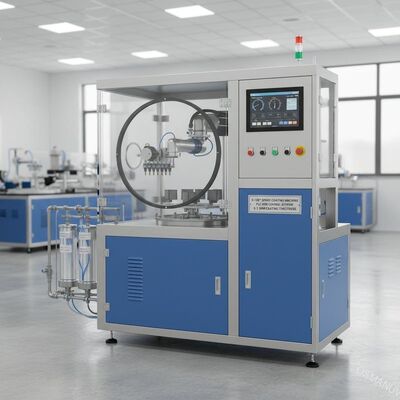 0-180° Macchina per rivestimento a spruzzo con sistema di controllo PLC/HMI per spessore di rivestimento 0,1-3 mm