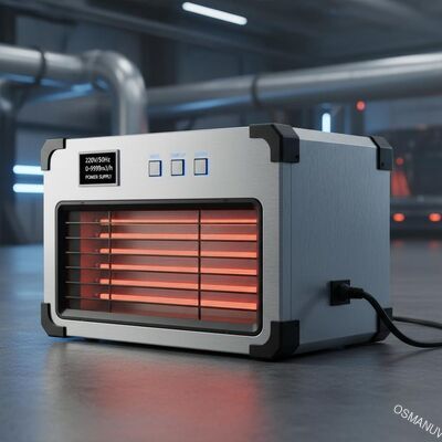 Dispositivo di riscaldamento a infrarossi da 220 V/50 Hz con carica e volume d'aria da 0 a 9999 m3/h