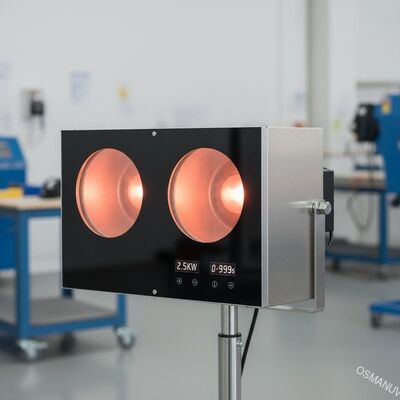 2Consumo di energia di 0,5 kW Asciugatrici a infrarossi con tempo di riscaldamento da 0 a 999 s