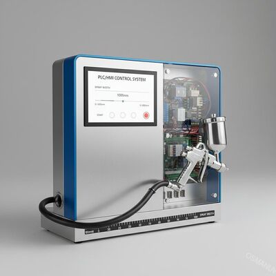 Sistema di controllo PLC/HMI Macchina di rivestimento a spruzzo per pistola a spruzzo manuale larghezza di spruzzo 0-1000 mm