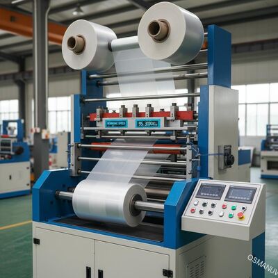 Macchina per la laminazione di pellicole di 3000 kg di capacità con ripiegamento e velocità di ripiegamento 0-100 m/min