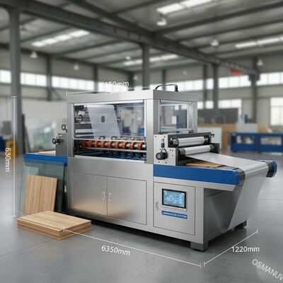 Per il piano di superficie del pavimento pannello vetro di plastica foglio film laminatura macchina con dimensioni complessive 6300 * 1550 * 1200mm