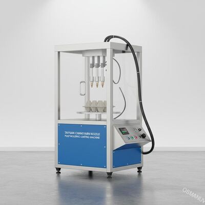 Taiyuan Changyuan ugello usato macchina di rivestimento di stampaggio di polpa con 110 kg di peso e 400 * 400 * 500 mm sala spruzzo