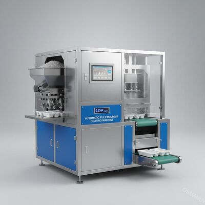 Alta affidabilità 0,95KW Consumo di potenza Macchina di rivestimento automatica per stampaggio della polpa