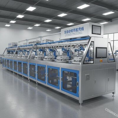 Linea di rivestimento completamente automatica 24 stazioni Spin Coating Machine per prodotti stampati in polpa