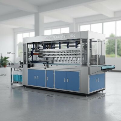 6000 mm × 2200 mm × 1400 mm macchina per rivestimento di tende per una vasta gamma di esigenze di rivestimento