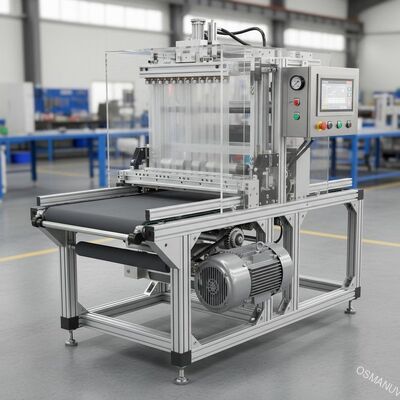 Macchina per rivestimento e lucidatura delle tende con motore a corrente alternata