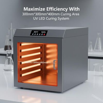 Massimizzare l'efficienza con il sistema di cura UV LED per l'area di cura di 300 mm*300 mm*400 mm