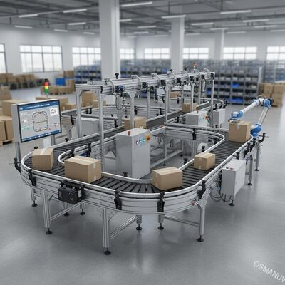 Sistema di trasporto a nastro versatile ad alta velocità con funzionamento automatico