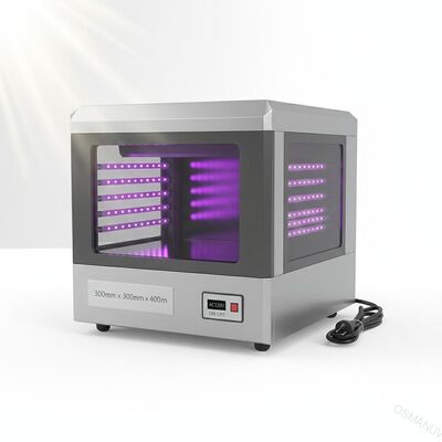 5 mm di profondità Ultravioletto LED macchina di curatura 300 mm * 300 mm * 400 mm per alimentazione AC220V