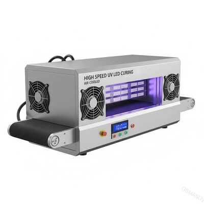 Macchina di raffreddamento ad alta velocità da 1 a 10 m/min a LED ultraviolette con raffreddamento ad aria