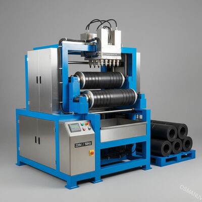 Macchina per la fabbricazione di rulli trasportatori 220V/50Hz con spessore massimo di rivestimento di 0,2-3 mm