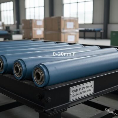 Rulli trasportatori robusti e pesanti con velocità di rotolamento da 0 a 20 m/min e vernice per rivestimento
