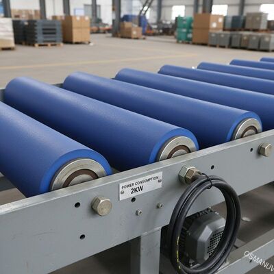 Rulli trasportatori pesanti con consumo di energia di 2 kW e rivestimento dei rulli