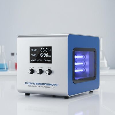 Macchina di irradiazione UV AC220V con precisione di controllo della temperatura ±1C e lunghezza d'onda 365nm