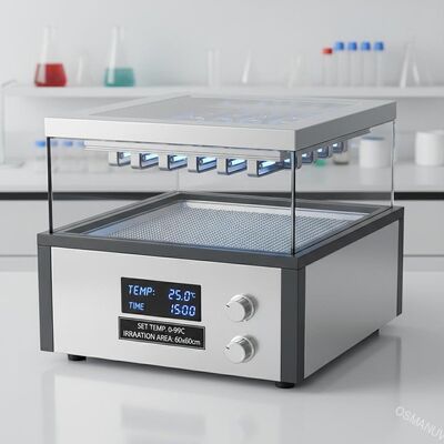 Intervallo di controllo della temperatura 0-99C Macchina di irradiazione UV per e 60*60cm Area di irradiazione