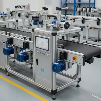 Controllo PLC e Servo Motor Driven Conveyor Belt Machine per il funzionamento automatico