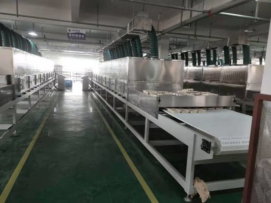 ESSICCATOIO INDUSTRIALE A MICROONDE CON NASTRO TRASPORTATORE A BASSO CONSUMO ENERGETICO – DISPOSIZIONE MAGNETRON E FLUSSO D’ARIA PERSONALIZZABILI
