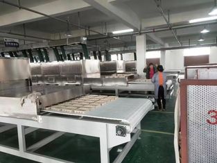 Asciugatrice per microonde industriale da 10 m/min 380 V per cassette da tavolo o scatole da pranzo
