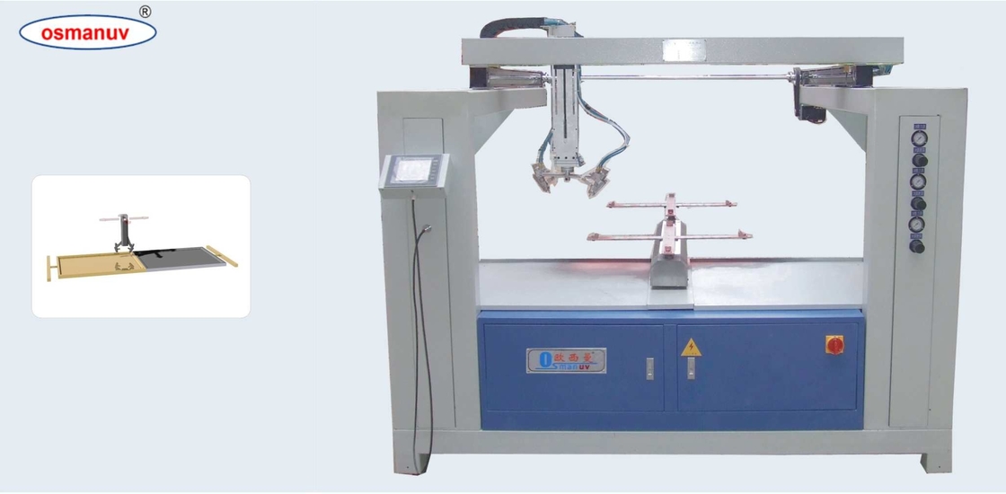 Per il trattamento superficiale 0-3m/Min velocità di rivestimento macchina di rivestimento a spruzzo di 1000mm lunghezza minima di lavorazione e 300mm larghezza di spruzzo