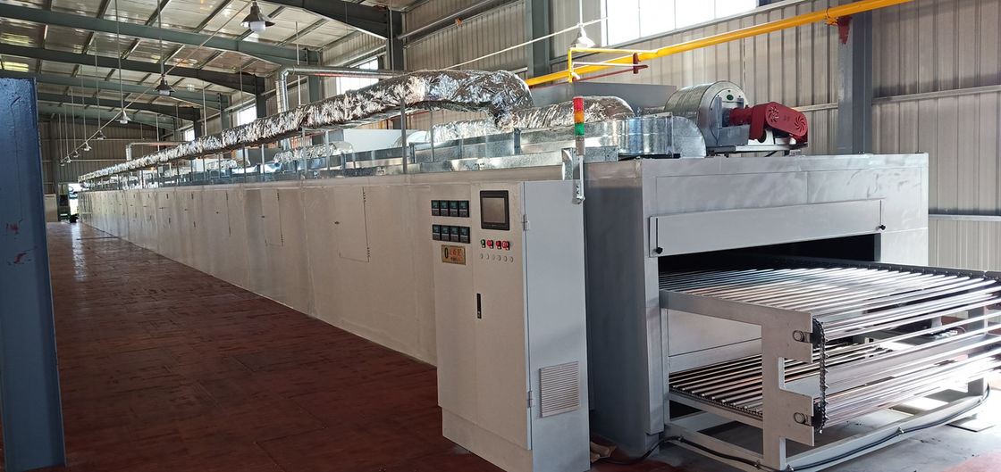 Linea di asciugatura per asciugatrici industriali a gas naturale da 28 m 24 kW per il pacchetto di stampaggio della pasta