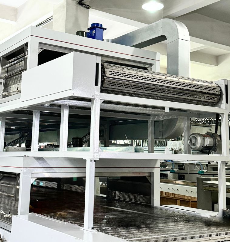 Forno essiccatore a gas naturale a doppio piano ad alta capacità per stampaggio di polpa industriale