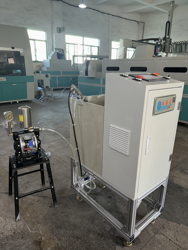 Macchina per spin coating a stazione singola per scatole per pasti in polpa stampata R&S - Velocità programmabile 100-10.000 RPM con maschere personalizzabili per lo sviluppo di formulazioni