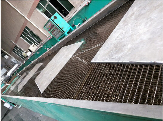 Servo Motor Driven Conveyor Belt Machine With PLC Control Capacity 50kg/H