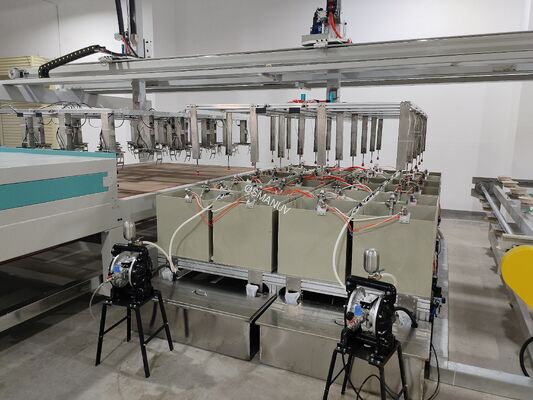 Rotary Coating Machine 24 Working Station For Food  Packaging Industry Vacuum Suction Cup